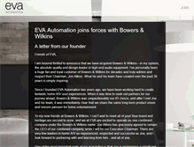 Tablet Screenshot of evaautomation.com